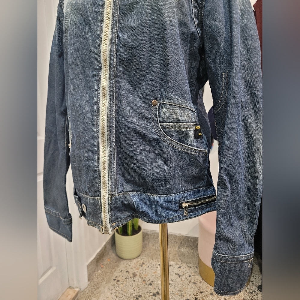 Y2K Denim Zip-Up Jacket - Picture 2 of 8